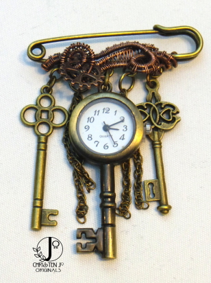 clock and keys
