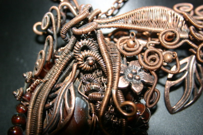 Copper Neckpiece : Detail